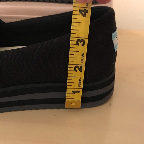 TOMS NWB🌀 Alpargata canvas platform flats - Picture 11 of 12